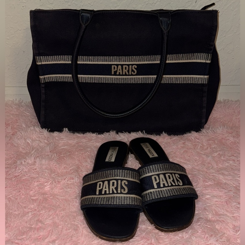Steve Madden Black and Gray Totes with Classic Silhouettes